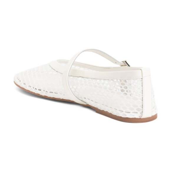 TONY BIANCO White Mia Mesh Flats - Picture 2 of 3